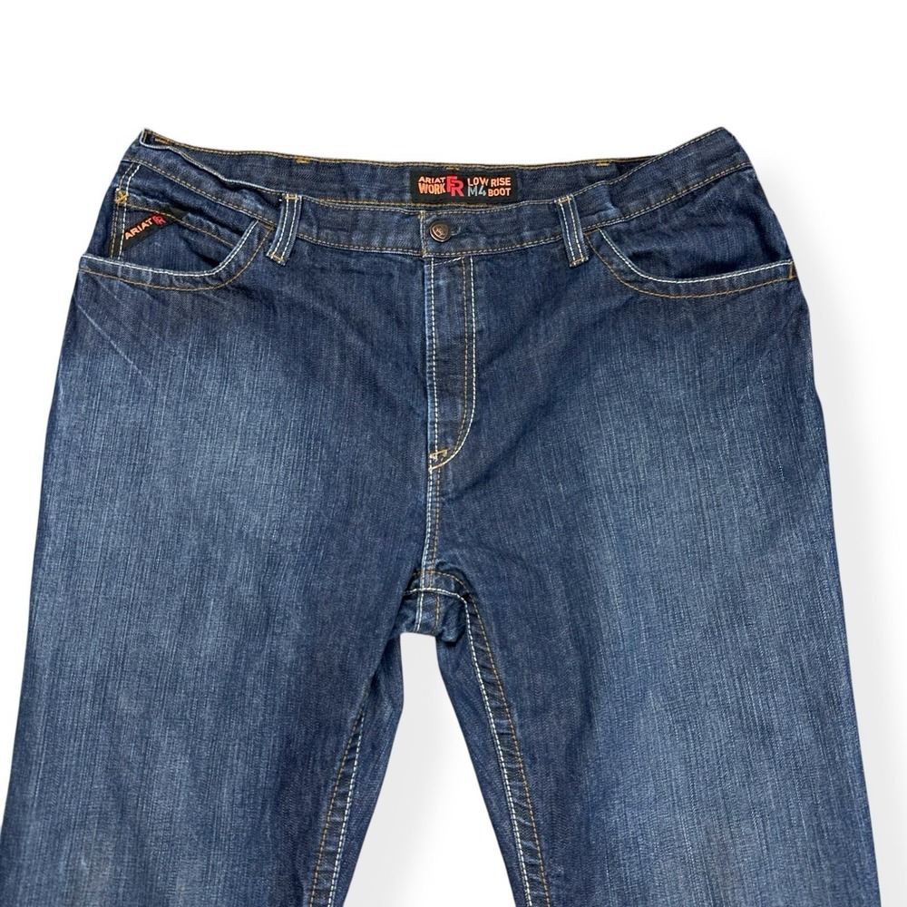 Ariat Work FR Men's Low Rise M4 Boot Cut Jeans 42x32 Flame Resistant HRC2 2112 - Picture 5 of 16